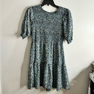 floral ruffled dress